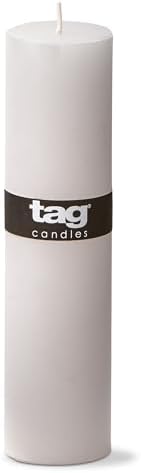 TAG Chapel 2X8 White Pillar Candle Unscented