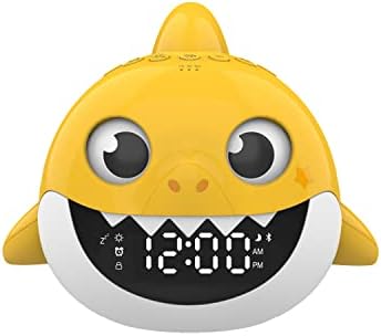 Core Innovations Baby Shark Alarm Clock and Bluetooth Speaker Yellow