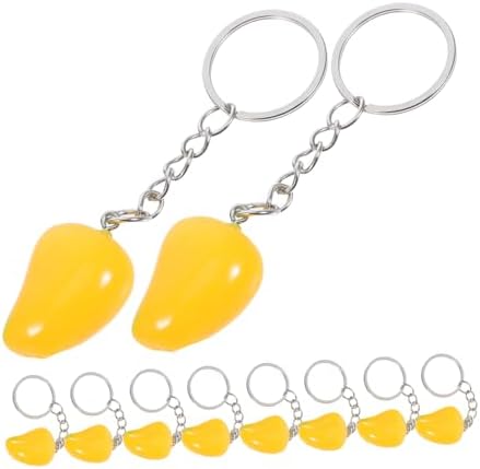 Luxshiny 10pcs Mango Keychain Bag Pendants