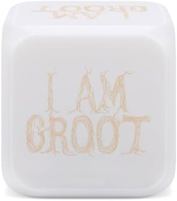 I Am Groot Cube Digital Alarm Clock with Night Light and Thermometer