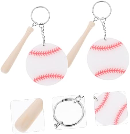 18Pcs Baseball Keychains for Boys and Sports Enthusiasts