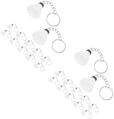 LOGOFUN 24PCS Mini Shuttlecock Keychain Pack