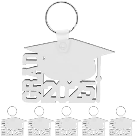 LOGOFUN 6PCS 2025 Graduation Keychains