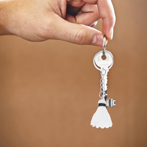 LOGOFUN 24PCS Mini Shuttlecock Keychain Pack
