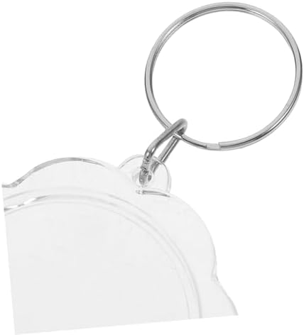 100pcs Flower Keychains Photo Frame Keyrings for Events