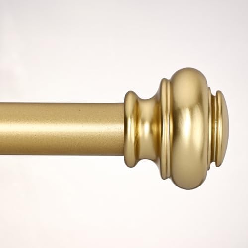 Heavy Duty Curtain Rods 28-88 Inches Gold Finishing Single Rod