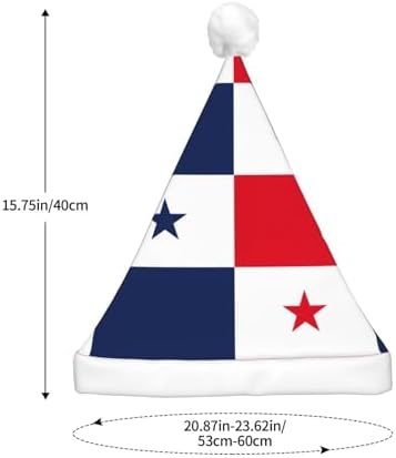 Panama Flag Christmas Hat with LED Lights