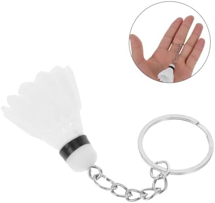 VICASKY 12pcs Mini Badminton Keychains Cute Sports Accessories