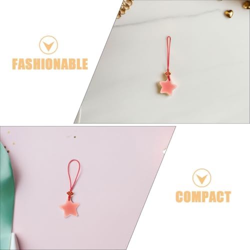 Lurrose 3pcs Glow In The Dark Phone Chain Keyrings