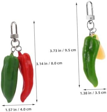 GALPADA Chili Keychain for Car Keys and Bag Hanging
