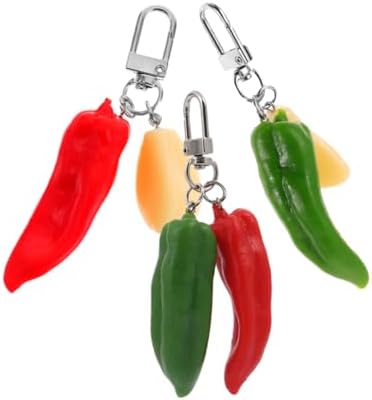 Chili Keychain Stylish Keychain for Car Keys and Bags