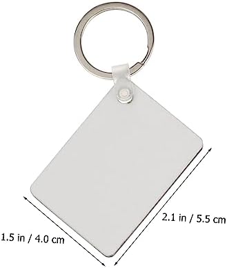 36pcs Sublimation Keychain Blanks for DIY Crafts and Custom Printing