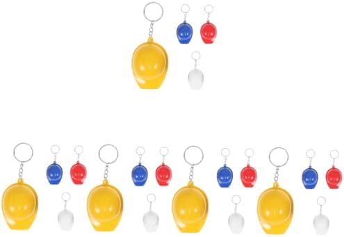 20 Pcs Zinc Alloy Construction Helmet Bottle Opener Keychain