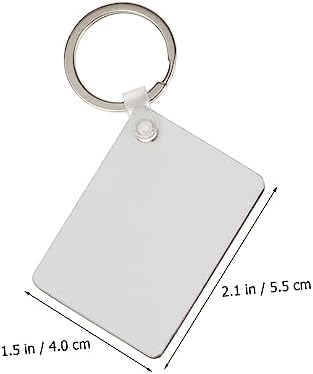 36Pcs Sublimation Blank Keychain Kit for Custom Keychains