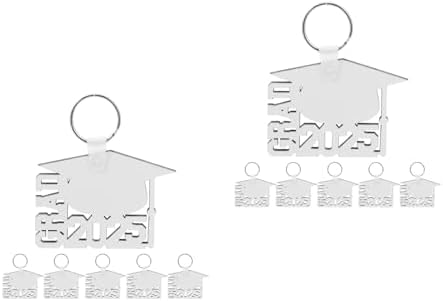 LOGOFUN 12PCS Graduation Keychains 2025 Customizable