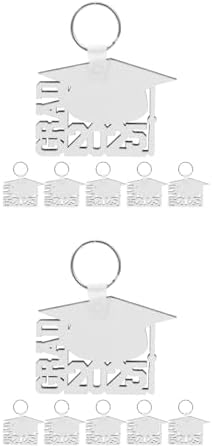LOGOFUN 12PCS Graduation Keychains 2025 Customizable