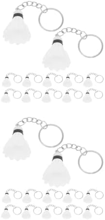 LOGOFUN 24PCS Mini Shuttlecock Keychain Pack