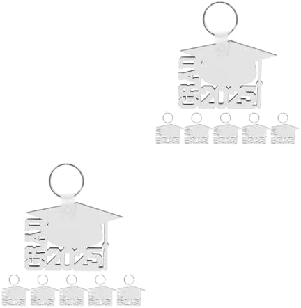 LOGOFUN 12PCS Graduation Keychains 2025 Customizable