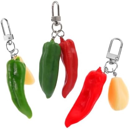 GALPADA Chili Keychain Key Ring for Car Keys