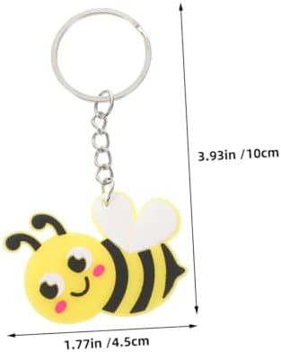 VICASKY 20PCS Cute Bee Keychains Spring Theme Accessories