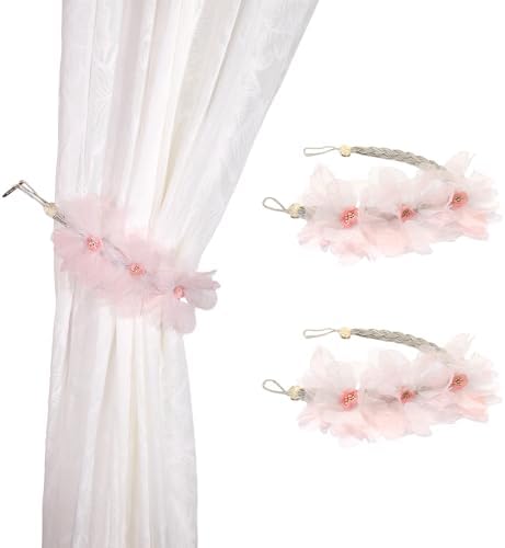 SUQ I OME Boho Curtain Tiebacks Set of 2 Pink