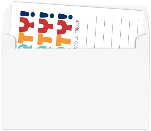 Simple Birthday Party Invitation Cards Checkered Design 30 Piece Set