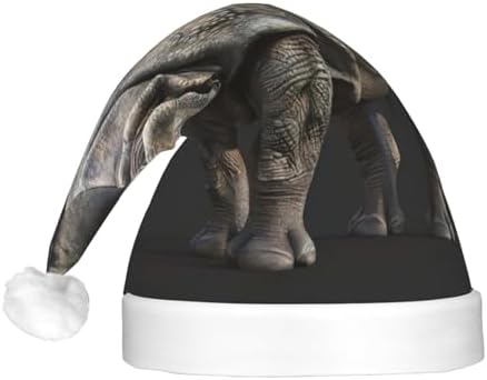 Animal Rhino Print Christmas Hat with LED Lights