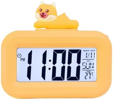 Pink Strawberry Design Alarm Clock with Backlight and Power Saving