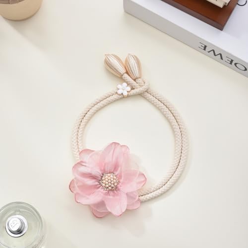 SUQ I OME Lotus Flower Curtain Tiebacks Pink