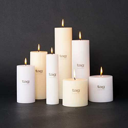 TAG Chapel 3X10 Ivory Pillar Candle