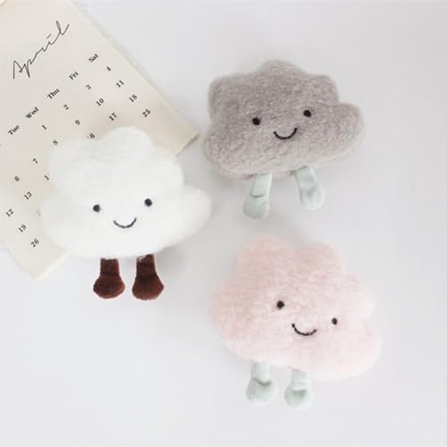 Cute Cloud Puffy Curtain Tieback 2pcs Pink