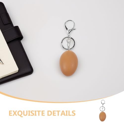 LOGOFUN 4 Pcs Easter Egg Keychain with Clip