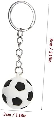 16pcs Soccer Keychain Set with Ball Design