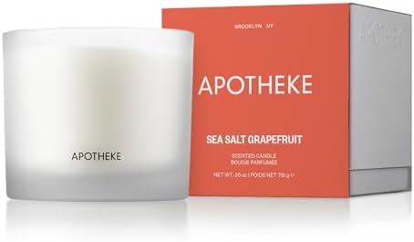 APOTHEKE 3-Wick Sea Salt Grapefruit Candle