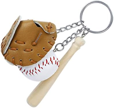 HANABASS Baseball Theme Keyring Pack 4 Pcs