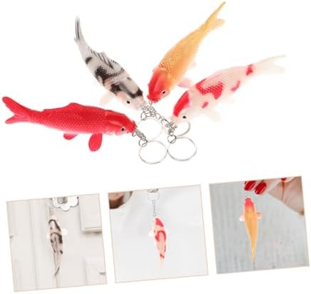 Zerodeko 8pcs Cute Fish Keychain Set