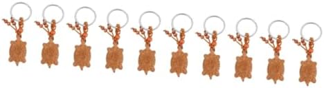 SOIMISS Wooden Turtle Keychain Car Accessory