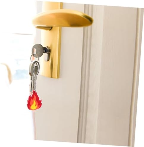 Wakauto 10Pcs Firefighter Keychain Flame Design