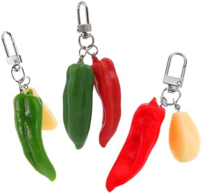 Chili Keychain Stylish Keychain for Car Keys and Bags