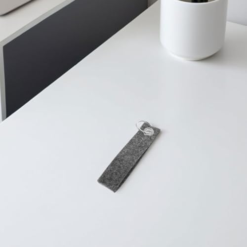 100Pcs Durable Felt Keychain Blanks for DIY Projects
