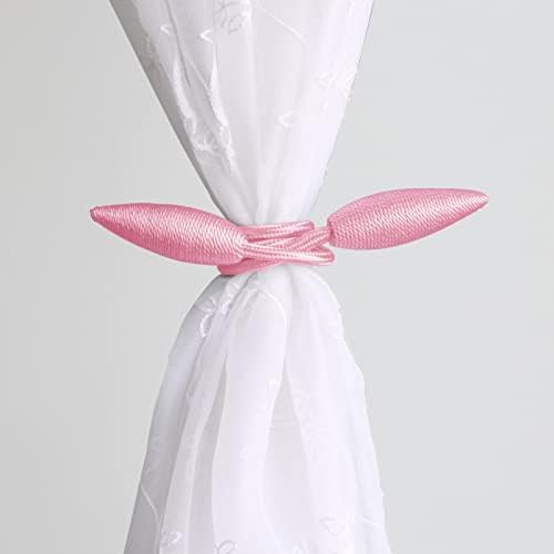 Valea Home 2 Pieces Pink Curtain Tiebacks Holdbacks