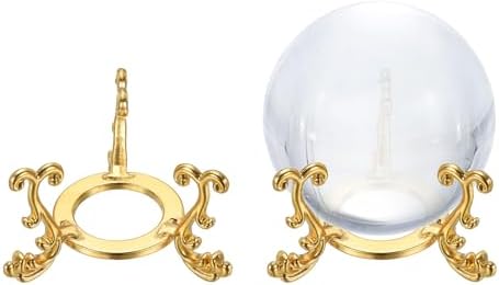 Uxcell 2PCS Metal Crystal Ball Display Stand 1