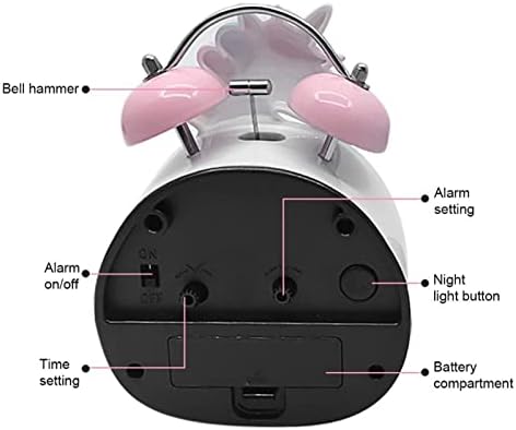 HASMI Unicorn Alarm Clock for Kids with LED Display