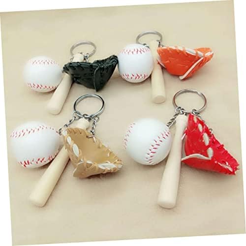 HANABASS Baseball Theme Keyring Pack 4 Pcs