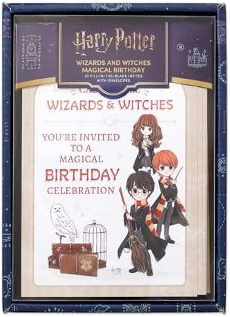 CONQUEST Harry Potter Magical Birthday Invite Envelope Set