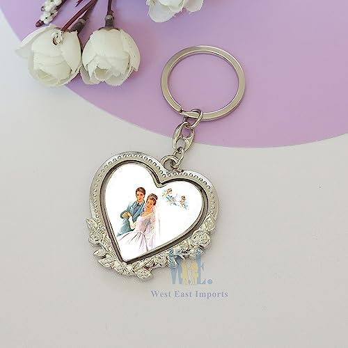 Naisian Personalized Wedding Keychain Favor Set