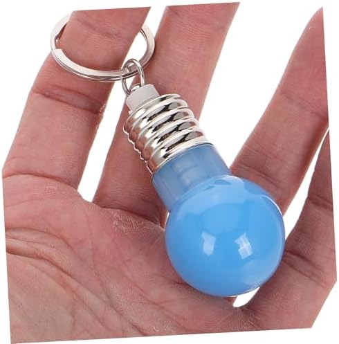 LED Bulb Key Chain with Light and Sound for Bags and Backpacks