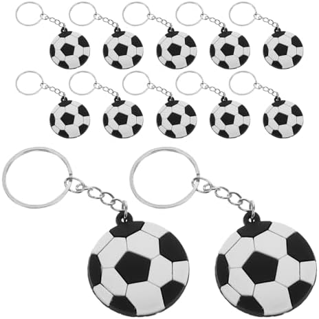 LUOZZY 60pcs Soccer Keychains for Parties and Rewards