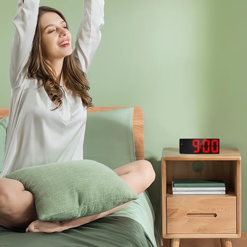LOFICOPER 65 Inch LED Alarm Clock with USB Port