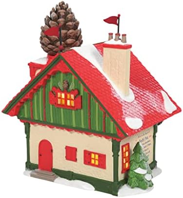 Department 56 North Pole Village Pine Cone Bed and Breakfast Light Building